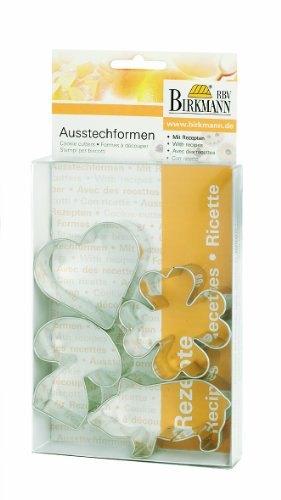 Birkmann 1010606210 Ausstechform, Stahl, grau, 4 x 4 x 5 cm