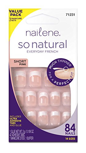 Nailene So Natural Value Pack Nails, Pink
