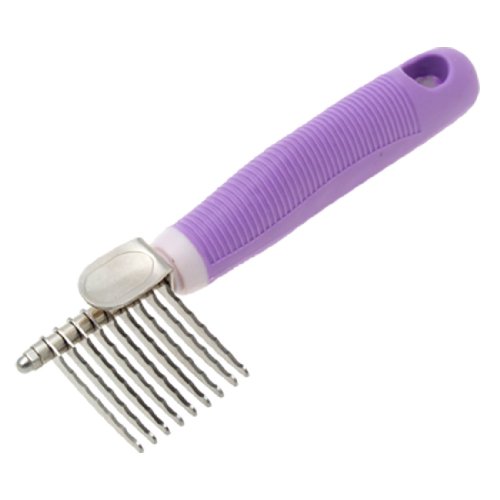 sourcingmap-Pets-Grooming-Moulting-Comb-Rake-Purple