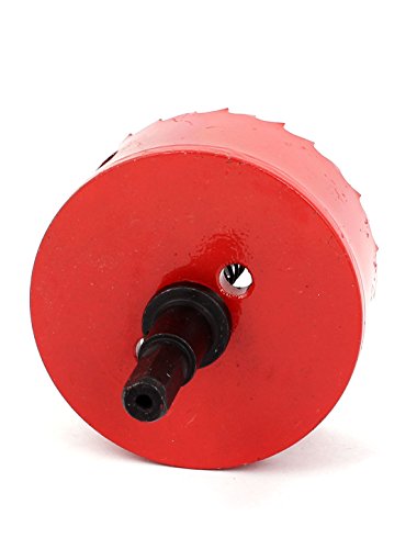 Holz Eisen 75 mm Dia verzahnt Bi Metall Lochsäge Cutter Bohrer Bit rot - 3