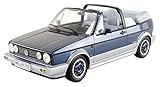 Material: plástico y metal. Norev: 1:18 1992 Volkswagen Golf Cabriolet - Azul metálico - NV188404