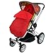 Baby Travel Foot Muff and Head Hugger Universal Fit (Red)
