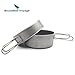 Produktbild Outdoor Ultralight Titanium Pot Set Camping Cooking Pot With Titanium Pan Picnic Cookware(700ML+500ML)