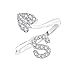 Meenaz Jewellery Valentine Adjustable freesize Fancy Party Wear Silver Ring "S"alphabet rings For Girls Couple Girlfriend Women Ring Necklace Jewellery Set For Women -Finger ring-559 RS.299.00