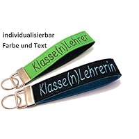 Schlüsselanhänger Lehrer Filz individuell Text Wunschtext Wunschname Name