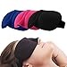 Produktbild MP power @ 3D Schlafmaske konturierte Augenmaske Sleep Maske Schatten Cover Augenbinde (3 Stück, Schwarz, Rosa, Blau )für Home Office tiefen Schlaf Schlafenszeit und Reisen Schlaflosigkeit Schlaf Entspannung Schichtarbeit Meditation Yoga