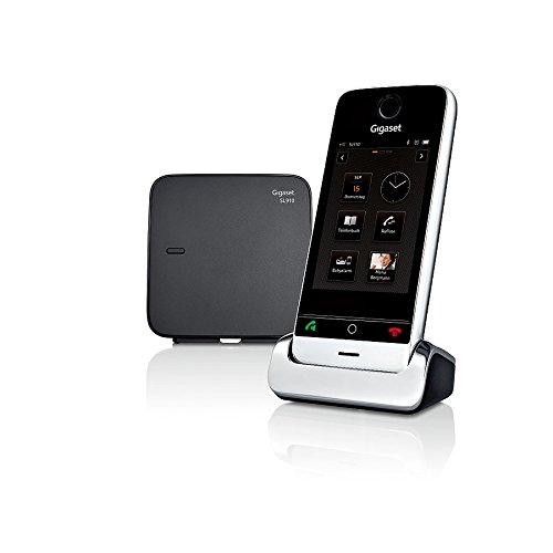 Gigaset SL910 Telefon - Schnurlostelefon / Mobilteil - mit Farbdisplay / Design Telefon / schnurloses Telefon - Freisprechen - schwarz