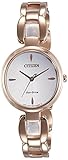 Citizen Damen Analog Quarz Uhr mit Edelstahl beschichtet Armband EM0423-81A