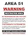 Produktbild SIGNS 2 ALL 2013 Extra Groß ACHTUNG Area 51 Metall Werbung Wand Schild retro Art