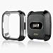 Produktbild KTcos Für Fitbit Versa Schutzhülle, Slim Plated TPU Case Kratzfest Abdeckung für Fitbit Versa (Schwarz)