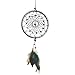 Produktbild kingromargo Silver Dream Catcher Feathers Core Bead Dreamcatcher Wall Decoración de Auto