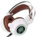 Produktbild Hermosairis Stereo V2 Kopfhörer Gaming Headset Gamer LED Licht Hallo-Fi Kopfhörer MP3 mit Mikrofon Gepolsterte Ohrmuscheln für Computer PC