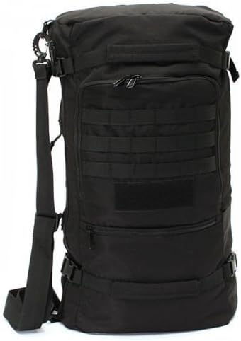 Alan Waterproof Backpack Combat Rucksack Trekking Rucksack Backpack Camping Hiking Trekking Bags Sports Ruck, black