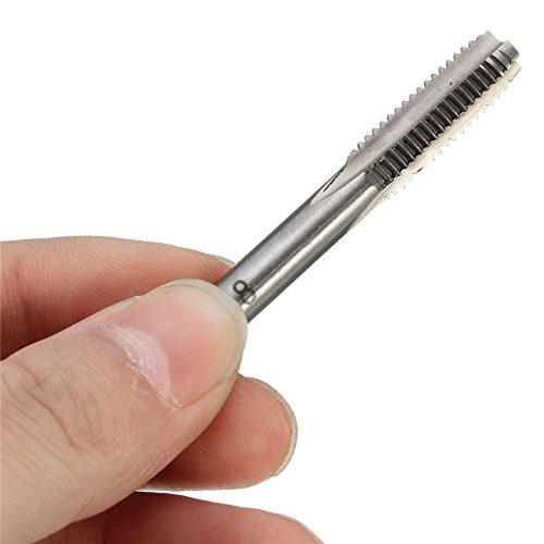 Fortag 5 teilig HSS Gewindebohrer Set Handgewindebohrer Satz Schälanschnitt Metrisch Bohrer Schraube Senker Werkzeuge Bohrer-Bit Set M3-M8 - 5