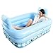 Produktbild Eeayyygch Aufblasbare Badewanne für Erwachsene, Doppelwanne, mit Liegefunktion, Kunststoff, dick, warm, faltbar, Blau (Größe: M), Large