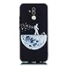 Produktbild Chreey Hülle für Huawei Mate 20 Lite, Anti-kratzt Schwarz 3D Drucken Muster Handyhülle Weiche Silikon TPU Rückseiteülle Bumper Schutzhülle, Pilot & Mond