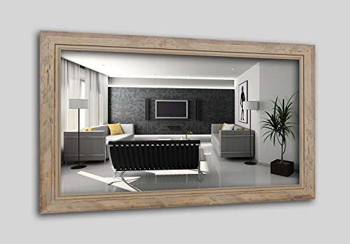 WandStyle H660-020 Wandspiegel Spiegel Schwemmholz Shabby Chic Vintage Landhaus Natur (50 x 100 cm)