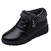 Produktbild WWricotta Damen Stiefeletten Rutschfeste Zip Leder Flache Schuhe Absatzschuhe Winterschuhe Wedges Schuhe mit Plateau Outdoor Freizeitschuhe Ankle Boots