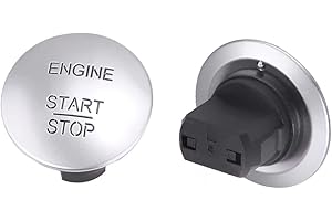 BEISDIRECT Botón de arranque sin llave 2215450714 Compatible con Mercedes Benz ML,GL,R,S,E,C CLASS E350, S550, B180, C180,C200, Infiniti QX30 Q30 Start Stop Push Button Interruptor de encendido sin llave