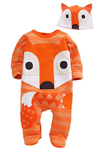 Meihuida Animal Fox Owl Baby Boys Girls Newborn Romper Playsuit Outfits Set