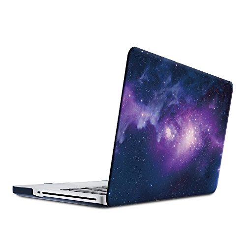 KONKY Macbook Pro 15 A1707 Hülle (2016 freigegeben), Schützende Soft-Touch HartschaleTasche Schutzhülle Snap Case für Neueste 2016 Apple MacBook Pro 15 "Zoll mit Touch Bar und Touch-ID, Lila Sternenklare Nacht