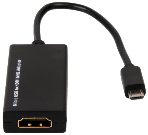 AVANTO Adapter MHL Kabel / Stecker an High Speed HDMI Buchse + USB micro-B Buchse für Samsung | HTC | Sony | LG - 2