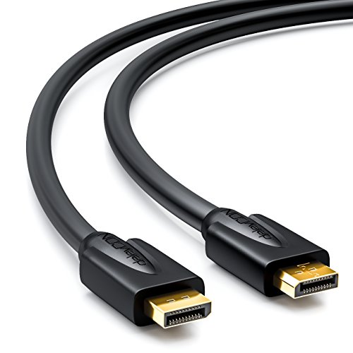 deleyCON 1m DisplayPort Kabel – 4K / 2160p / 3D / HDCP – DP (20 pin) Stecker auf DP (20 pin) Stecker – vergoldet - 2