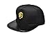 Produktbild Nuki Unisex 3D Metall Ohrstecker Verstellbar Flat Bill Snapback Baseball Cap Punk Hat [Schwarz]