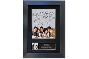 MAGENTA MANAGE #819 FRIENDS TOP USA TV SHOW Signed Autograph Mounted Photo Reproduction PRINT A4 Rare Perfect Birthday (297 x 210mm) (Black Frame)