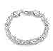Produktbild hosaire 1 x Fashion Elegante Damen Mädchen Schmuck Kristall Armband Hand Kette für Urlaub Geschenke