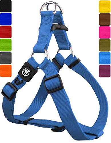 DDOXX, pettorina indossabile per cani, step-in in nylon, per cani di taglia grande, media e piccola, regolabile