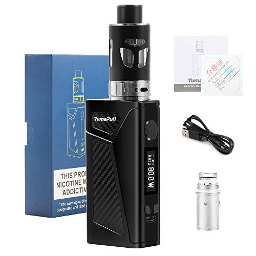 Cigarrillos Electronicos Kit, Yumapuff Falcon Cigarrillo Electrónico 100W Huge Vapeador Vape Box Mod 2000mAh Batería Recargable 2.0ml/0.5ohm Atomizador Vapor - Sin Nicotina, No E Liquid