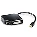 Uplink - Adaptateur Mini DisplayPort vers HDMI / VGA / DVI | convertisseur vidéo 3 en 1 | PC + MAC | HDTV / 1080p (Full HD) | noir haute brillance