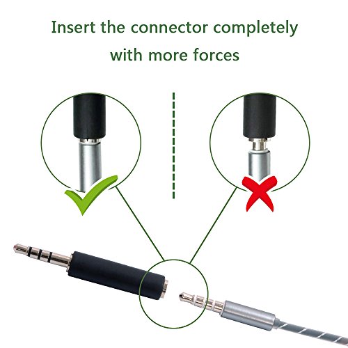 Adattatore Audio Jack per Blackview Rugged Smartphone, Connettore PiÃ¹ Lungo maschio a 3.5mm Femmina Jack Cuffie 100% per Blackview Cellulari