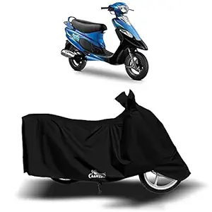 AARTRI - TVS Pep+ New BS6 Water Resistant - UV Protection & Dust Proof Full Bike - Scooty Two Wheeler Body Cover for TVS Pep+ (Jet Black)