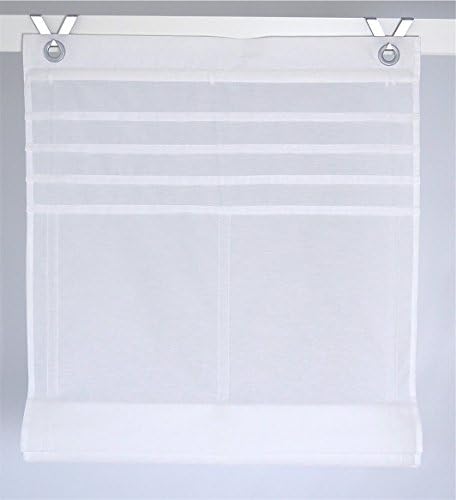 Kessy Biese roman blind white with grommets - approx 45 * 140 cm
