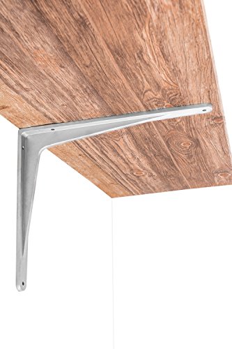 GedoTec® Schwerlastkonsole Winkel-Konsole Sparta aus Aluminium | 500 x 450 x 47 mm | Schwerlastträger Tragkraft 400 kg | Regalträger Alu natur | Markenqualität für Ihren Wohnbereich - 2