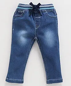 Regular Baby Girls and Baby Boys Jeans (Medium Blue, 9-12 Months)