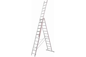 HYMER 404736 Mehrzweckleiter , 3-teilig , 3x12 Sprossen