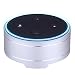 Produktbild Lautsprecherständer, M.Way Echo Dot Hülle, Lautsprecher Halter Case für Amazon Alexa Echo Dot 1. und 2. Generation schützende und langlebige Echo Dot Stand Halter für Alexa Silber Schwarz