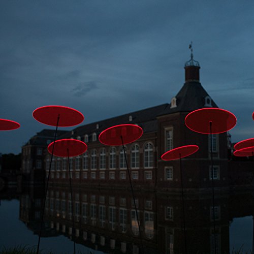 SUNPLAY „Sonnenfänger-Scheiben“ in ROT, 10 Stück je 10 cm Durchmesser im Set + 35 cm Schwingstäbe - 7