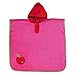Produktbild Schlummersack kuschelig weicher Badeponcho mit Kapuze - Apfel - in rot für Mädchen von 4-8 Jahre