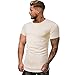 Produktbild Rosennie Herren Sommertop Männer Reißverschluss Kurzarm Shirt Lässige Mode Muster T Shirt Bluse Oversize Herren Vintage T-Shirt Sommer Crew Neck T Shirt Casual Solid Muscle Shirt
