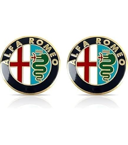 Logo Volant Alfa Romeo - 40mm - Compatible Giulietta, Mito, 147, 159, 156, 4C, Brera - Adhésif Puissant