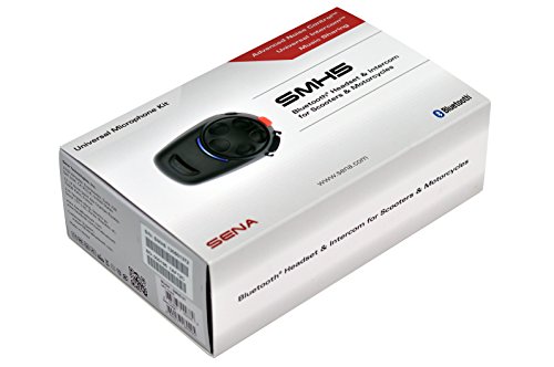 Sena SMH5-UNIV Auriculares e Intercomunicador Bluetooth SMH5 para Escúteres y Motocicletas con Juego de Micrófono Universal