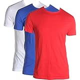 Essential T-Shirts mit V-Ausschnitt, kurzärmelig, 3er-Pack