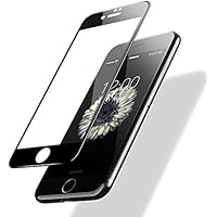 POSUGEAR Vetro Temperato, Pellicola Protettiva Compatibile per iPhone 7/8,3D Full Coverage, 9H Durezza Scratch Resistente - Nero