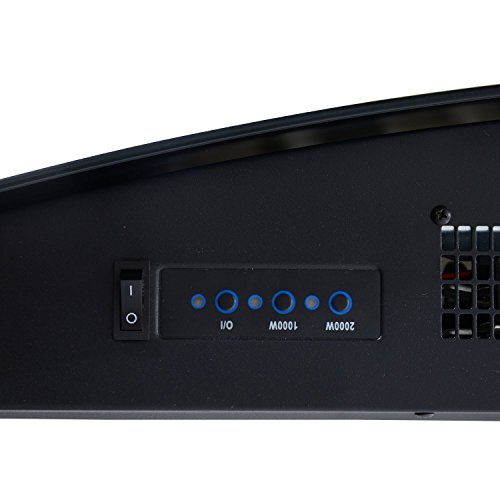 Homcom Elektrokamin Kamin Kaminofen Elektrischer LED Kies (88 x 13 x 56 cm) - 4