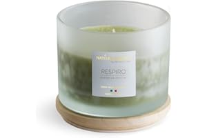 NATURE CANDLE BY BONTURI CASA NATURE CANDLE candela profumata 100% cera vegetale - Linea Amati 380g Respiro - Essenze Balsamiche