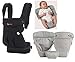 Ergobaby baby carrier 360 Pure Black (new 2016 color) Including Grey Insert for newborns